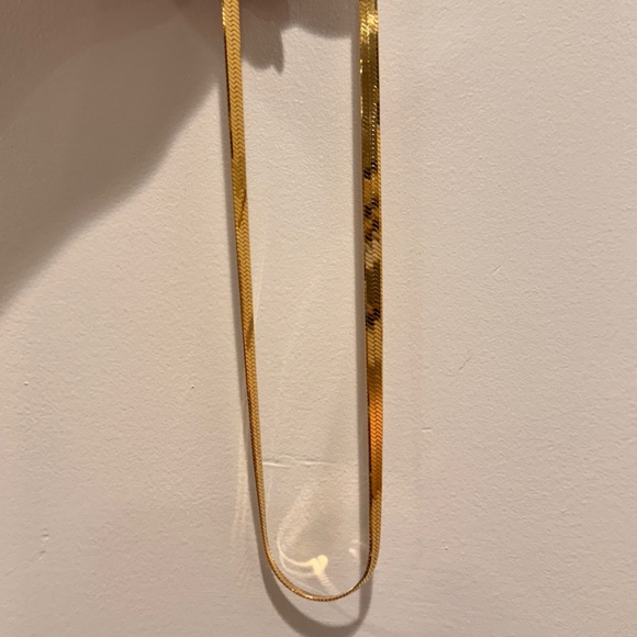 Mejuri Bold Hereingbone Chain Necklace Gold Vermeil NWT - Picture 5 of 6